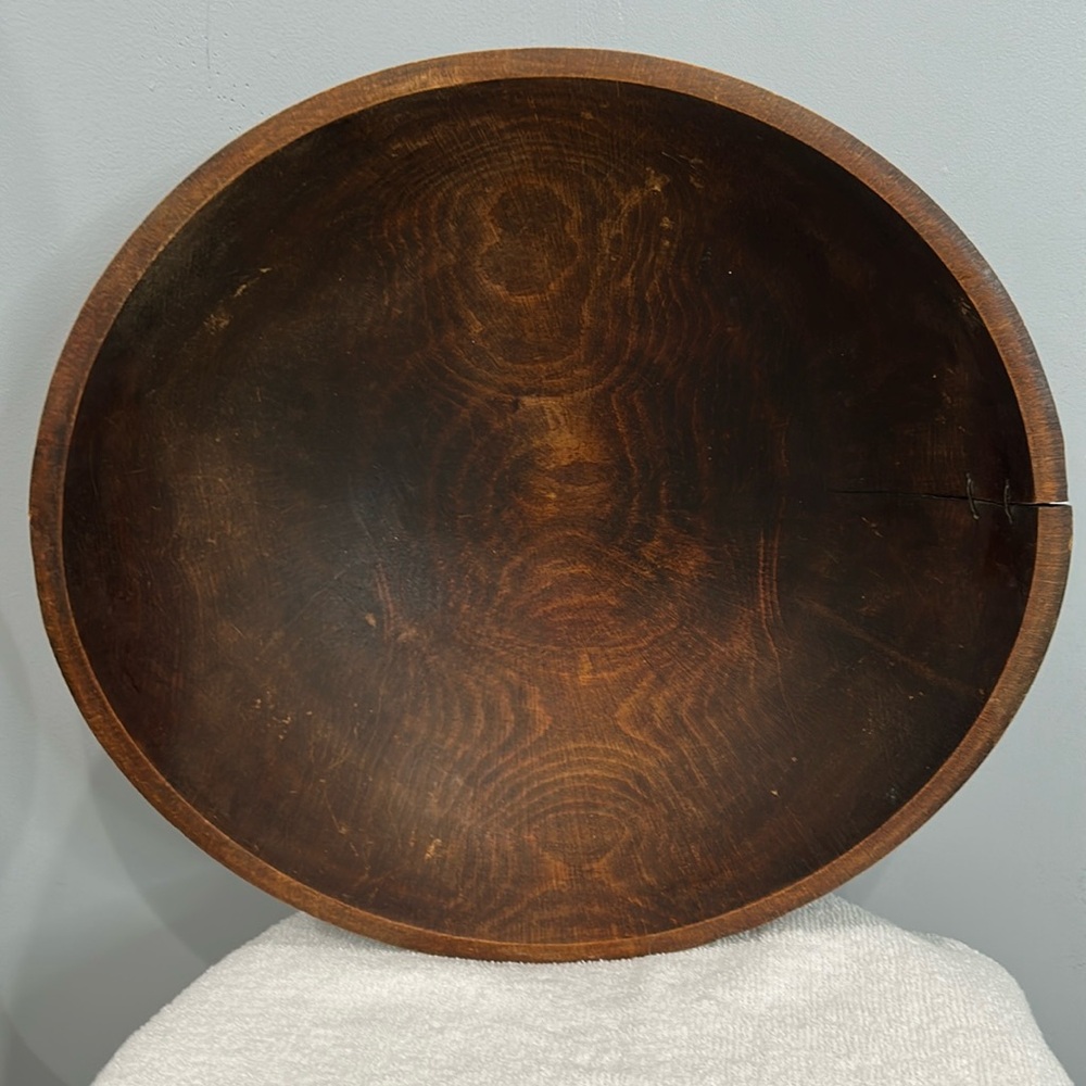 Antique primitive dough bowl